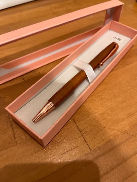 【ロゼセレクト】作家制作・木製ボールペン（山桜）